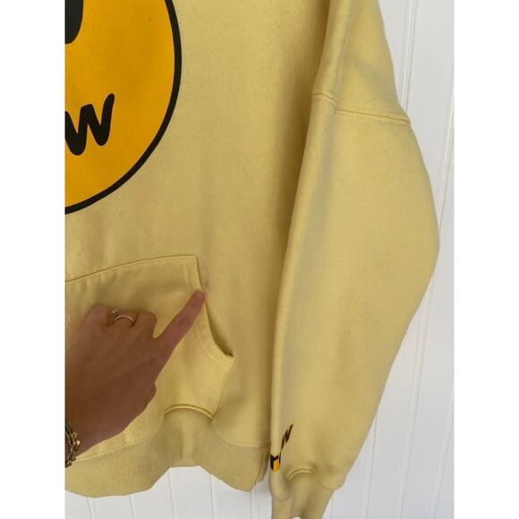 Drew House Sweatshirt Medium Yellow Mascot Hoodie, 90's y2k - Picture 4 of 6